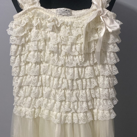 D Liles Collection Vintage Inspired Lace Dress Flower Girl Rustic Wedding - Picture 3 of 10